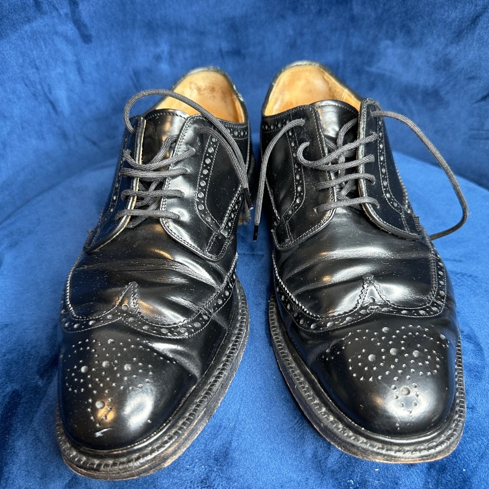 Church's GRAFTON Men's Black Leather Wingtip Derby Shoes Size 9